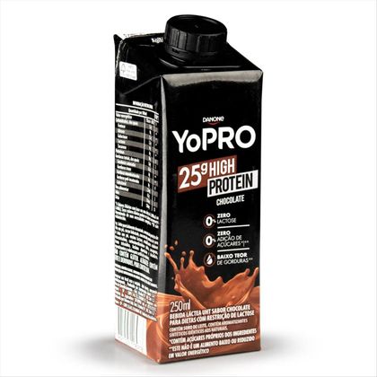 Bebida Láctea Zero Lactose YoPRO Chocolate Tetra Pak 250mL