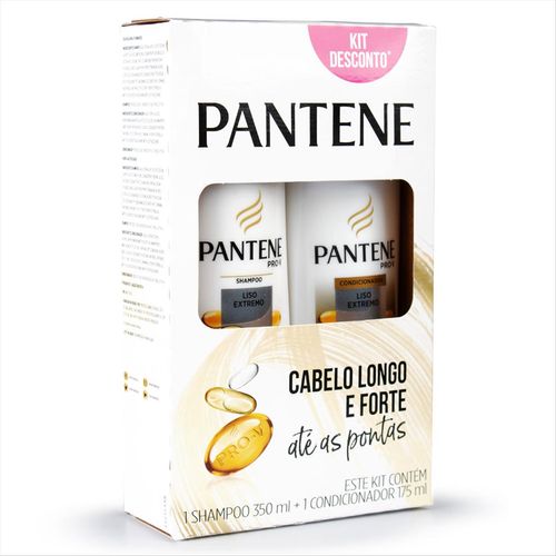 Kit Shampoo + Condicionador Pantene Pro V Liso Extremo