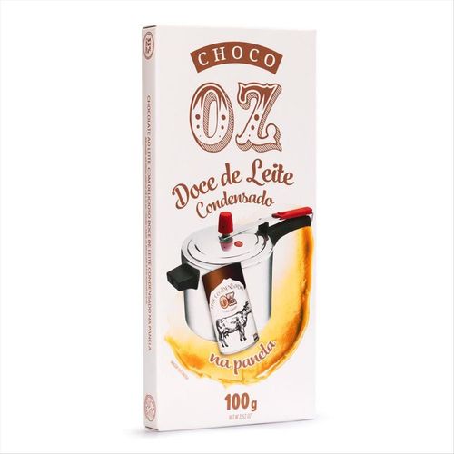 Chocolate ao Leite sem Glúten com Recheio de Doce de Leite Condensado Choco OZ 100g