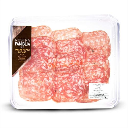 Salame Napoli em Fatias Nostra Famiglia 90g