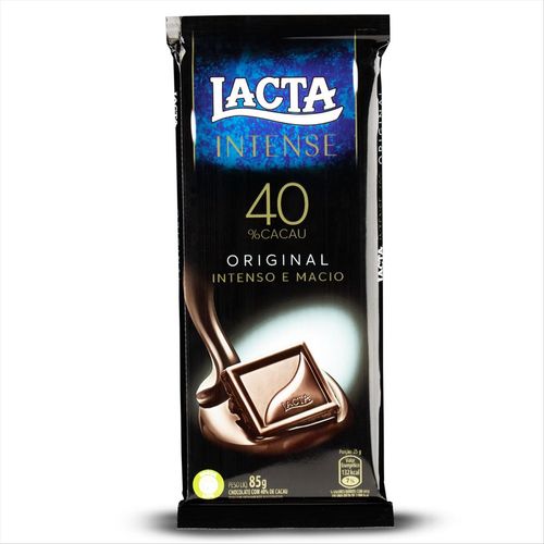Chocolate Lacta Intense Original 40 % de Cacau 85g