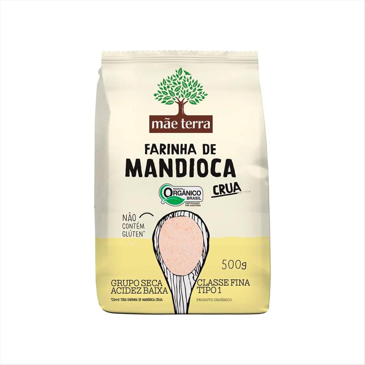 Farinha De Mandioca Orgânica Crua Mãe Terra 500g - Zona Sul