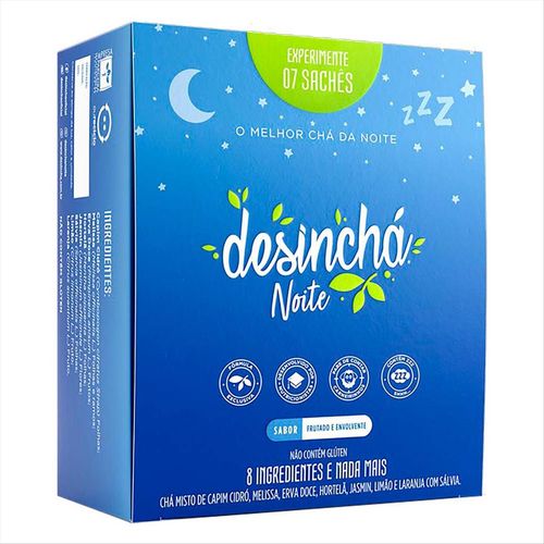 Chá Desinchá Noite Caixa com 7 Sachês