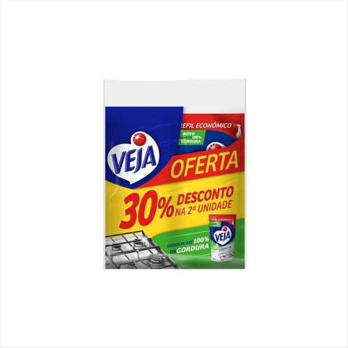 Limpador Desengordurante Veja Cozinha Limão com 2 unidades de 400ml