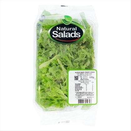 Alface Baby Frisee Verde Natural Salads 120g