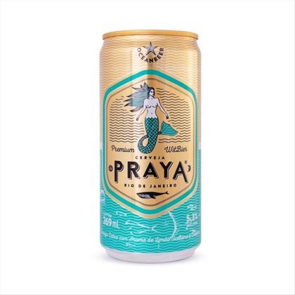 Cerveja Praya Premium Witbier Lata 269ml