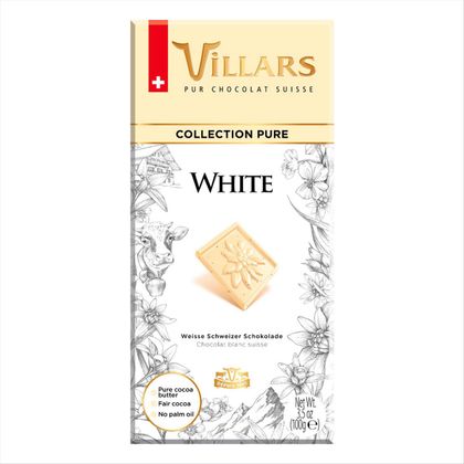 Chocolate Branco Suíço Villars com Baunilha 100g