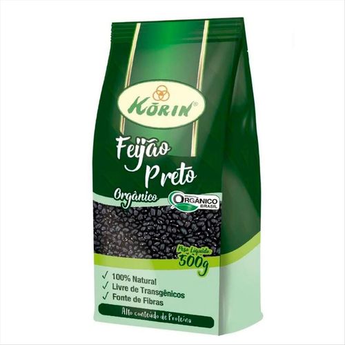 Feijão Preto Orgânico Korin 500g