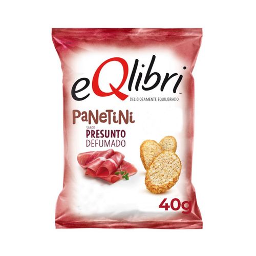 Snack Presunto Defumado Eqlibri Panetini Pacote 40G