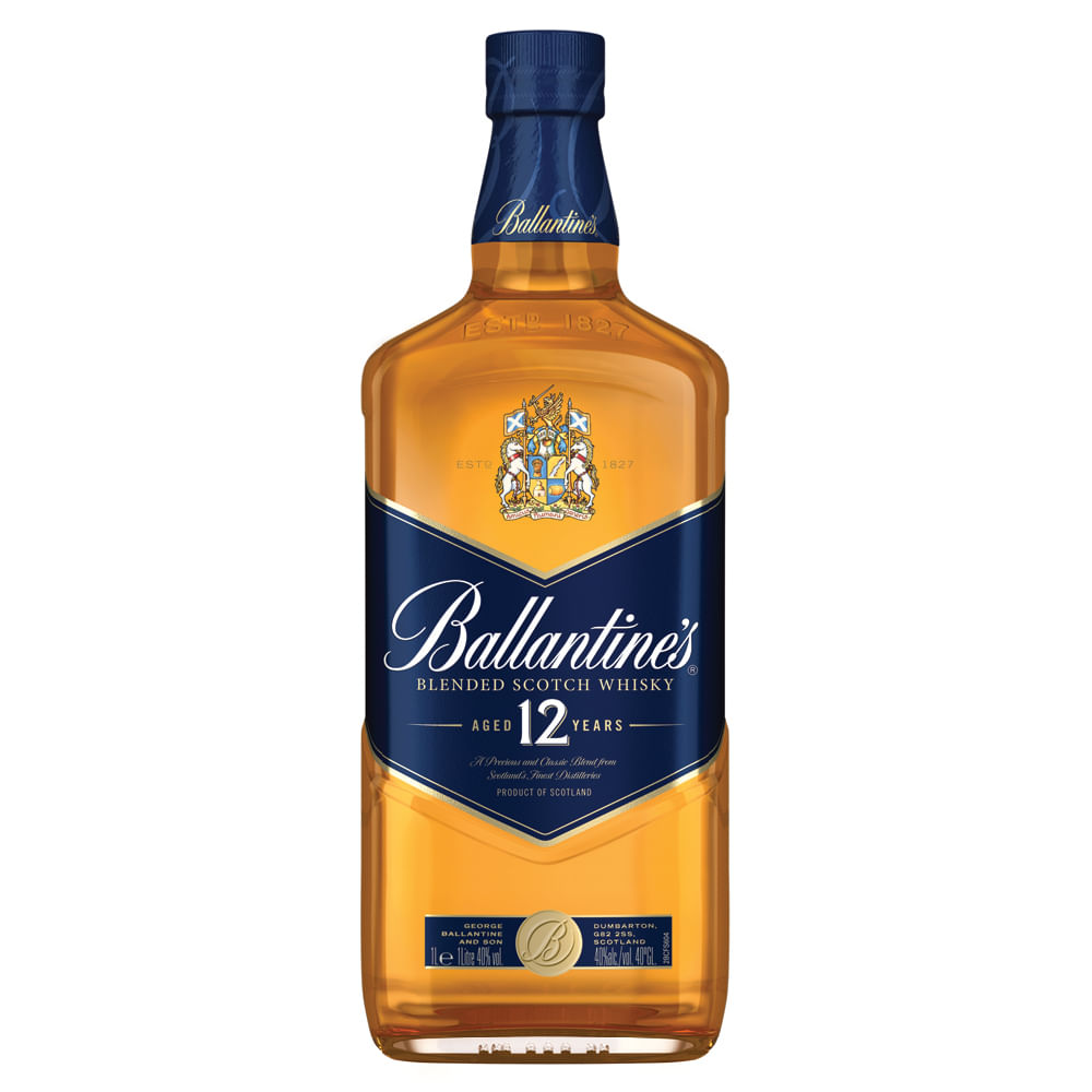 Whisky Escocês Ballantine's 12 anos Blended Escocês Garrafa 1L