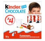 Kinder Chocolate Ao Leite 4 Unidades 50g