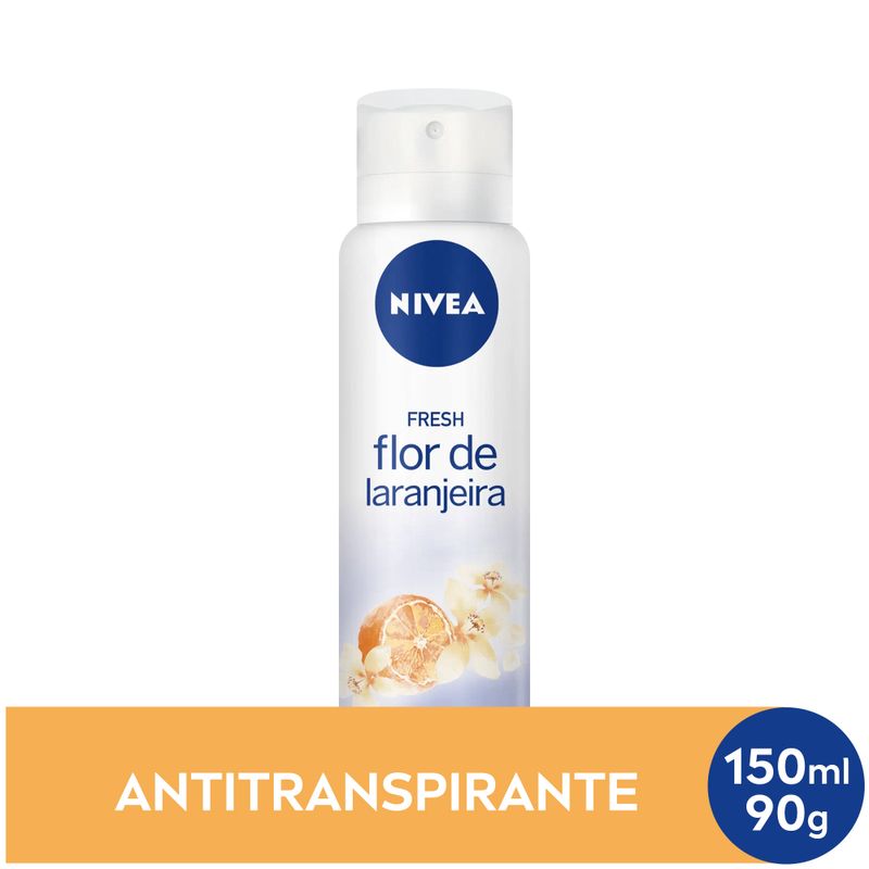 NIVEA Desodorante Antitranspirante Aerosol Fresh Flor de Laranjeira 150ml
