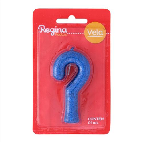 Vela para Aniversário Regina nº ? Azul com 1 Unidade
