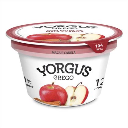 Iogurte Desnatado Yorgus Grego Maçã com Canela  130 g