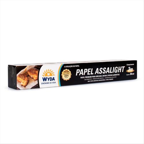 Papel Antiaderente Para Cozinhar Wyda Papel Assalight 30Cm X 3M
