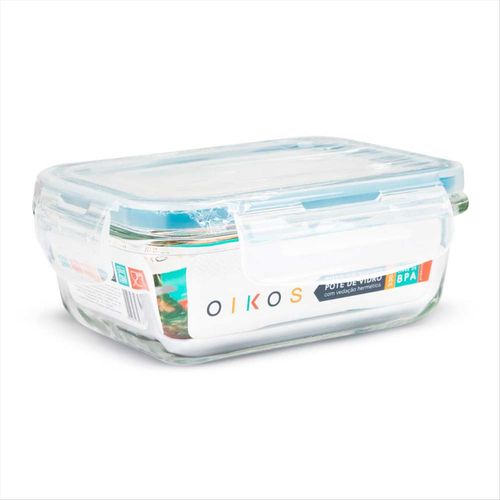Pote Hermético Oikos Retangular 330ml