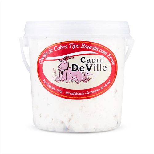 Queijo de Cabra Tipo Boursin Capril De Ville Ervas 190g