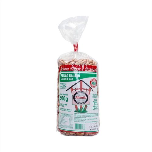 Feijão Rajado Artesanal Alemão Pacote 500g