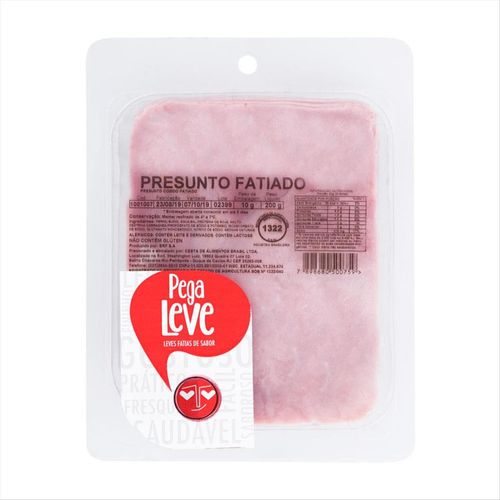 Presunto Cozido Em Fatias Pega Leve 200g