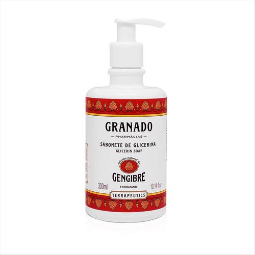 Sabonete Líquido Glicerinado Vegetal Granado Terrapeutics Gengibre Pump 300ml