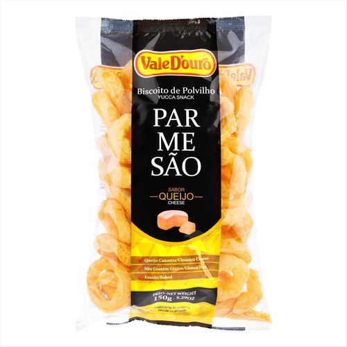 Biscoito Polvilho Salgado Vale D Ouro Queijo Parmesão 150g