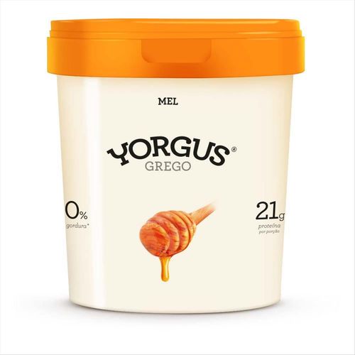 Iogurte Desnatado Yorgus Grego Mel 500g