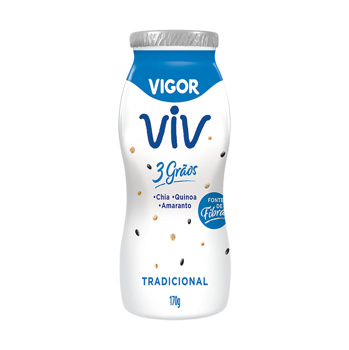 Iogurte Líquido Vigor Viv 3 Grãos Tradicional 170g Zona Sul