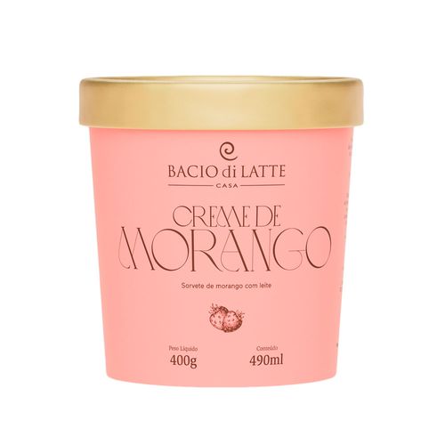 Sorvete Bacio Di Latte Morango 490ml