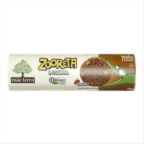 Biscoito Orgânico Integral Mãe Terra Cacau Pacote 110g