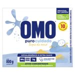 Sabão Em Pó Omo Puro Cuidado Caixa 800g