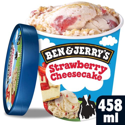 Sorvete Ben e Jerry's Strawberry Cheesecake Pote 458ml