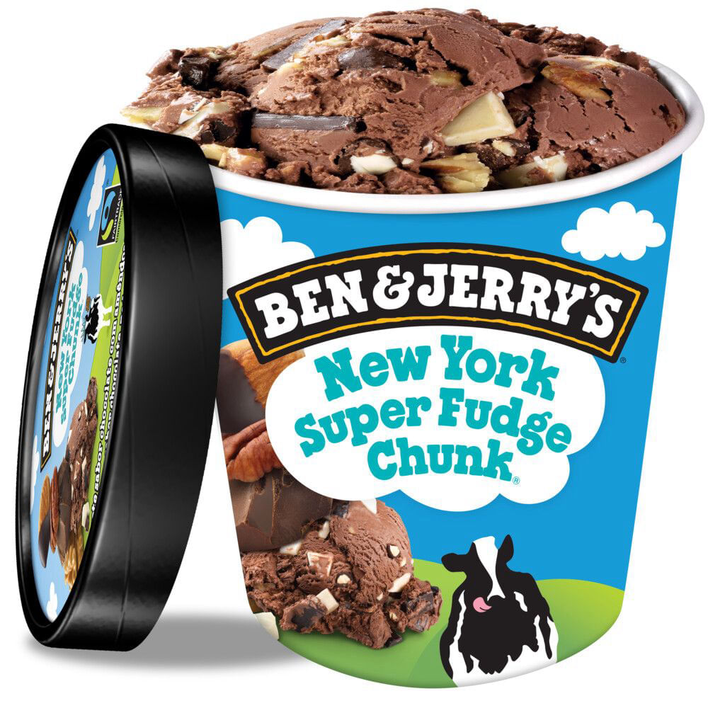 Sorvete Ben E Jerry'S New York Super Fudge Chunk Pote 458ml - Zona Sul