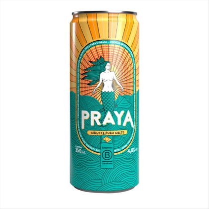 Cerveja Puro Malte Praya Lata 350ml