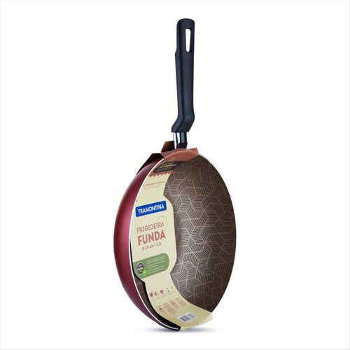 Frigideira Funda Alumínio 24cm Loreto Vermelha Tramontina