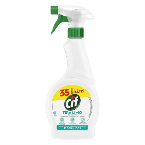 Desinfetante Tira-Limo Cif Frasco 500ml Borrifador Grátis 35%