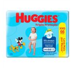 Fralda Descartável Infantil Huggies Tripla Proteção XXG Pacote 66 Unidades Leve Mais Pague Menos