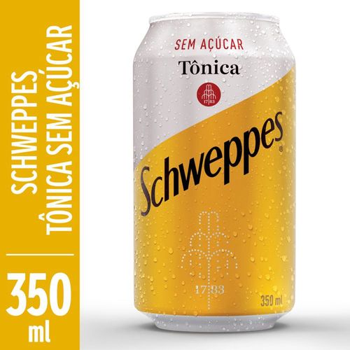 Água Tônica Sem Açúcar Schweppes Lata 350ml