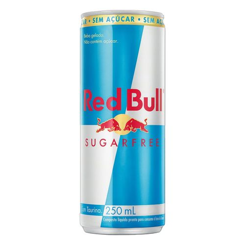 Bebida Energética Red Bull Sugar Free Lata Gelado 250ml