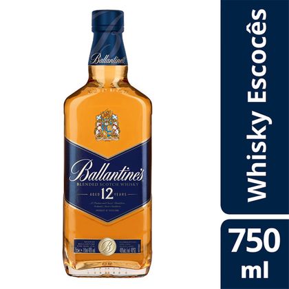 Whisky Escocês Ballantine S 12 Anos Garrafa 750ml