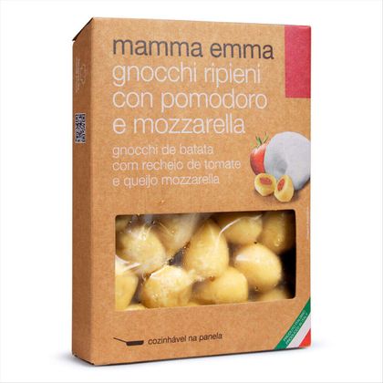 Gnocchi Italiano Mamma Emma Tomate e Muçarela Caixa 300g