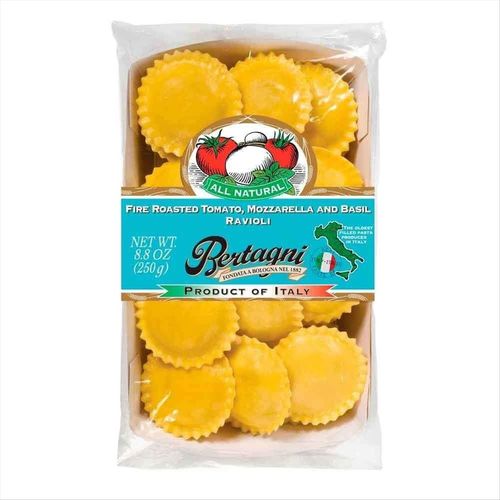 Ravioli Italiano Bertagni Com Recheio De Tomate, Mussarela E Manjericão Pacote 250g