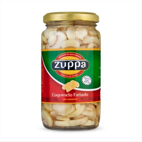 Cogumelo em Conserva em Fatias Zuppa Vidro 180G