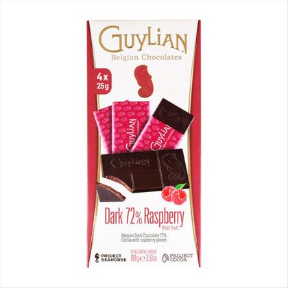 Chocolate Belga Guylian 72% RaspBerry 100g