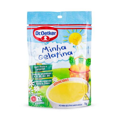 Minha Gelatina em Pó Dr. Oetker Abacaxi 75g