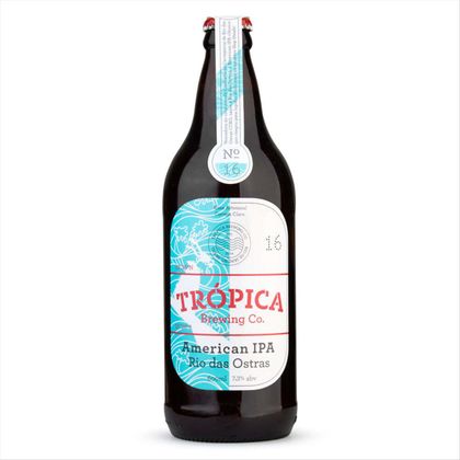 Cerveja Brasileira Trópica Rio das Ostras IPA Garrafa 600ml