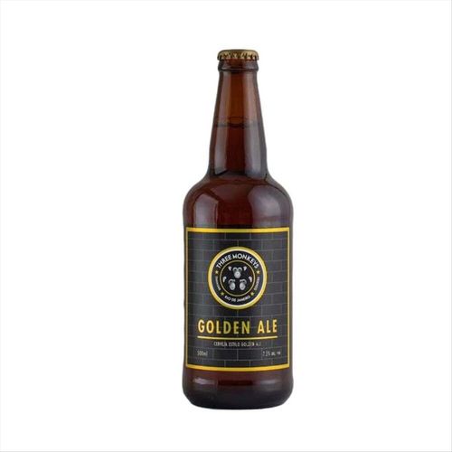Cerveja Three Monkeys Golden Belgian Pale Ale Garrafa 500ml