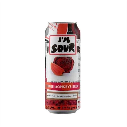 Cerveja Brasileira Three Monkeys I'M Sour Catharina Sour Lata 475ml