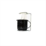 Mini-Coador-Suporte-e-Caneca-N°8-Preto-Granitado-Esmaltados-Silva