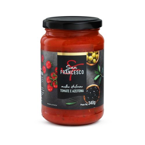 Molho de Tomate Italiano com Azeitona San Francesco 340g