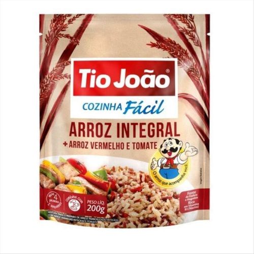 Arroz Cozinha Fácil Integral + Arroz Vermelho Tio João 200g